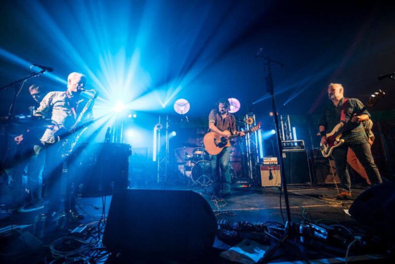 playing live music at the little orchard festival newquay UK, 2023